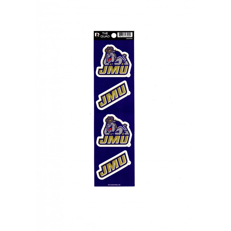 QAD340402 2.5 in. James Madison Dukes Quad Decal Set