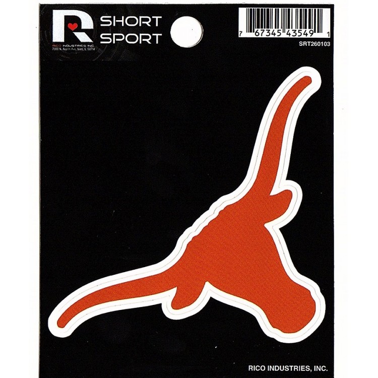SRT260103 3 x 3 in. Texas Longhorns Short Sport Decal