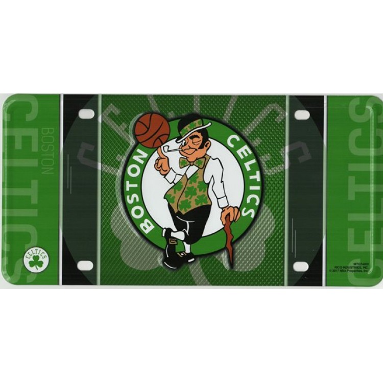 Picture of 212 Main MTG74002 6 x 12 in. Boston Celtics Metal License Plate