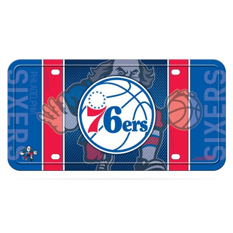 Picture of 212 Main MTG90003 6 x 12 in. Philadelphia 76ers Metal License Plate
