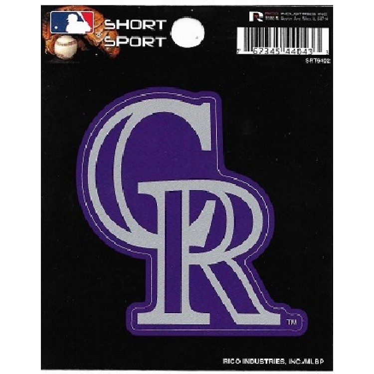 SRT6402 3 x 3 in. Colorado Rockies Short Sport Decal