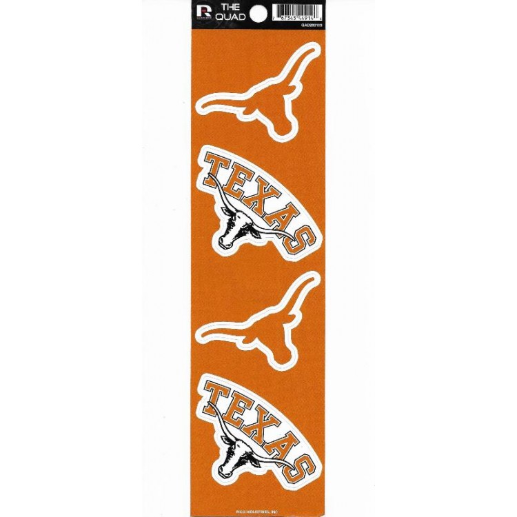 QAD260103 Texas Longhorns Quad Decal Set