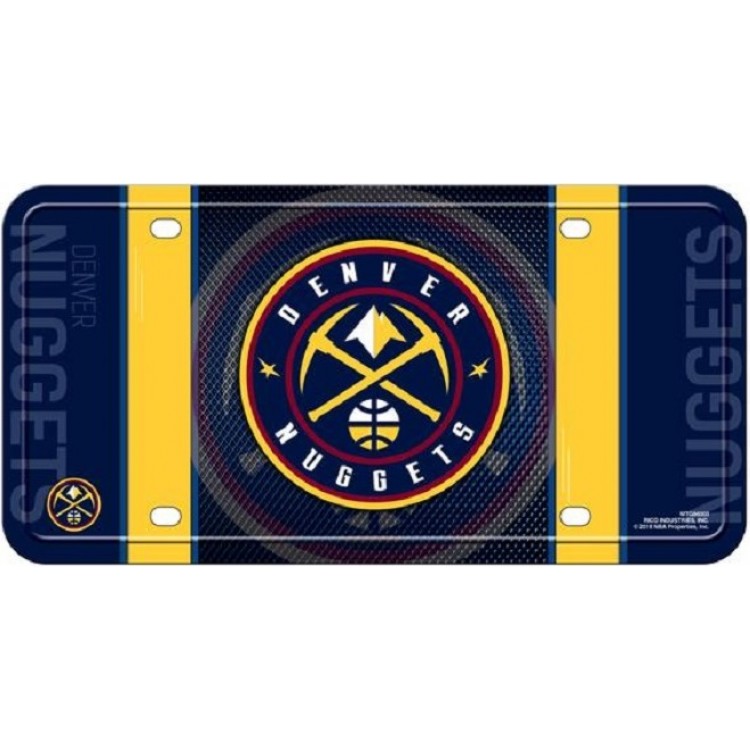 Picture of 212 Main MTG86003 6 x 12 in. Denver Nuggets Metal License Plate