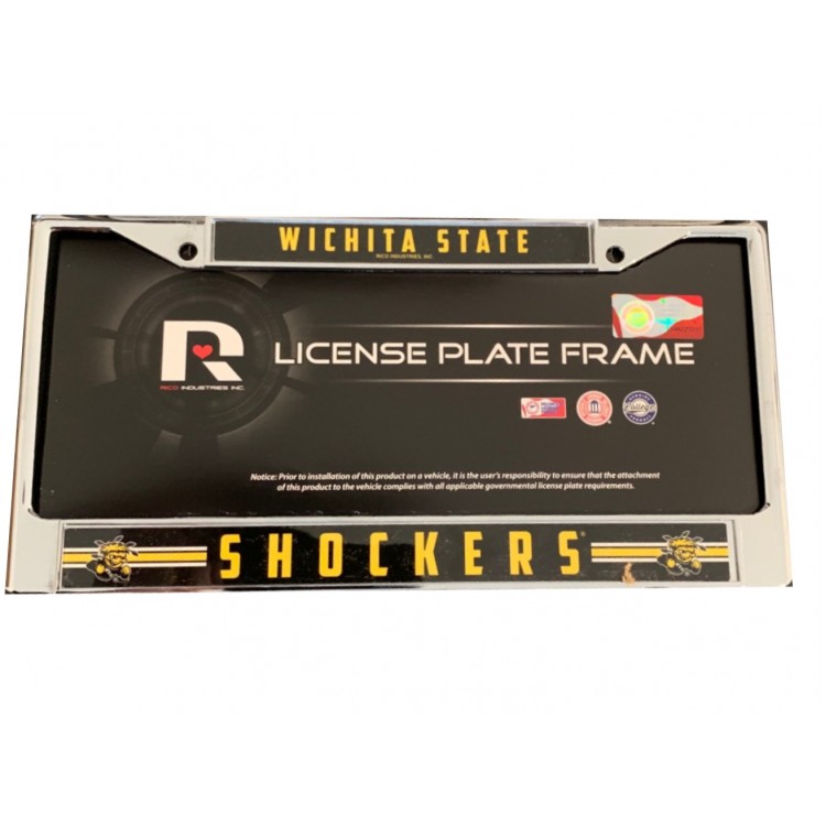 FC310311 Wichita State Shockers Chrome License Plate Frame