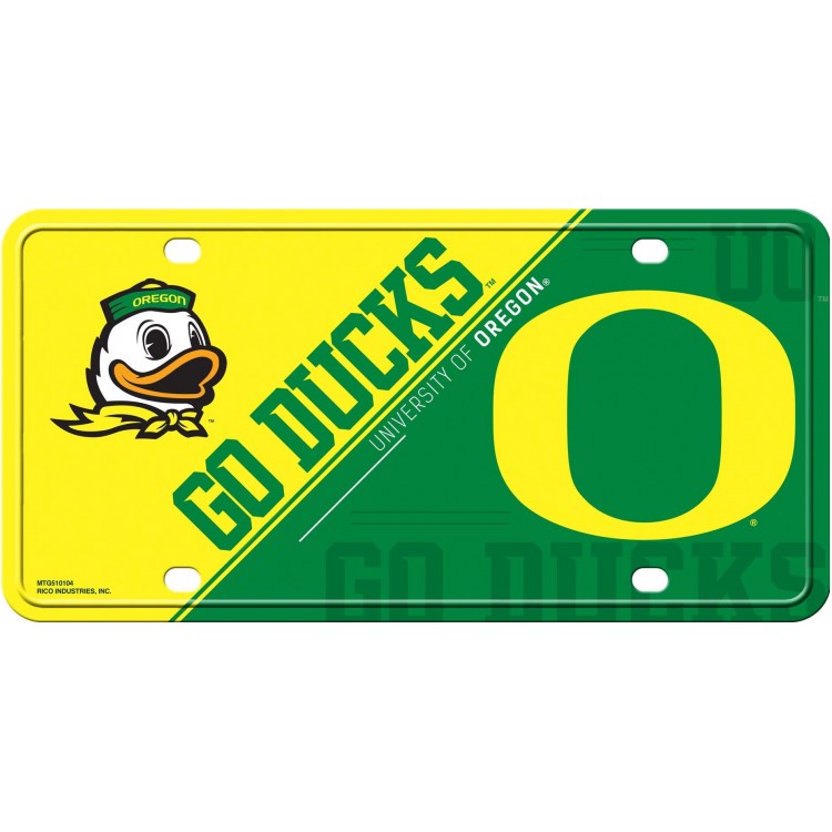 MTG510104 6 x 12 in. Oregon Ducks Metal License Plate
