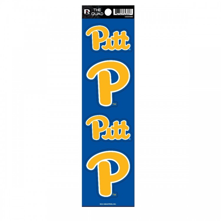 QAD210402 2.5 in. Pittsburgh Panthers Quad Decal Set