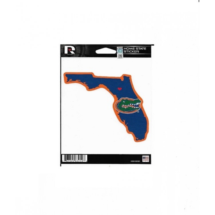 HSS100101 5 x 5 in. Florida Gators Home State Vinyl Sticker