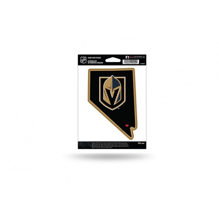 HSS9901 5 x 5 in. Las Vegas Golden Knights Home State Vinyl Sticker