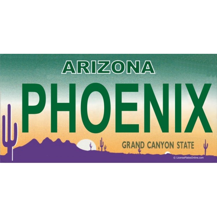 LPO1677 Arizona Phoenix Photo License Plate