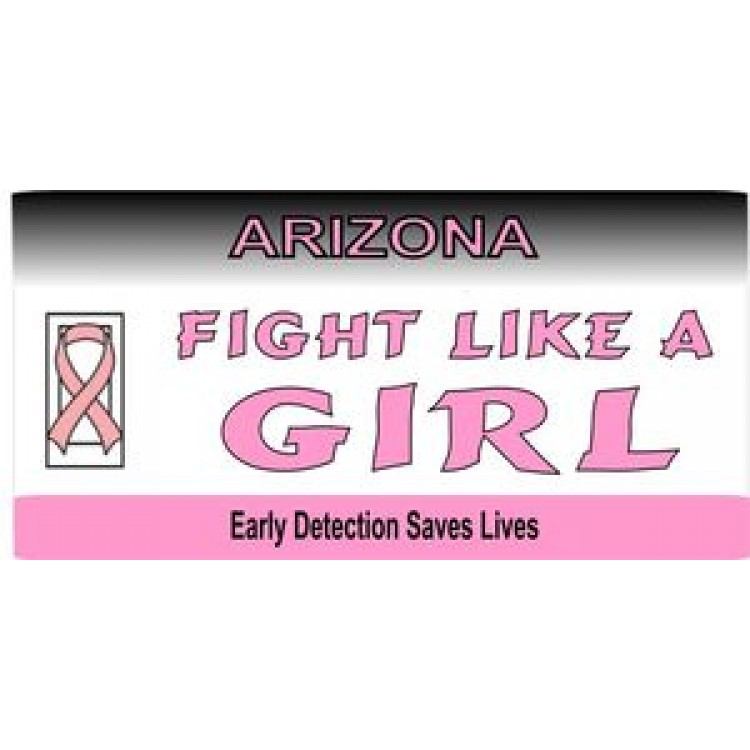 LPO462 Arizona Pink Ribbon License Plate