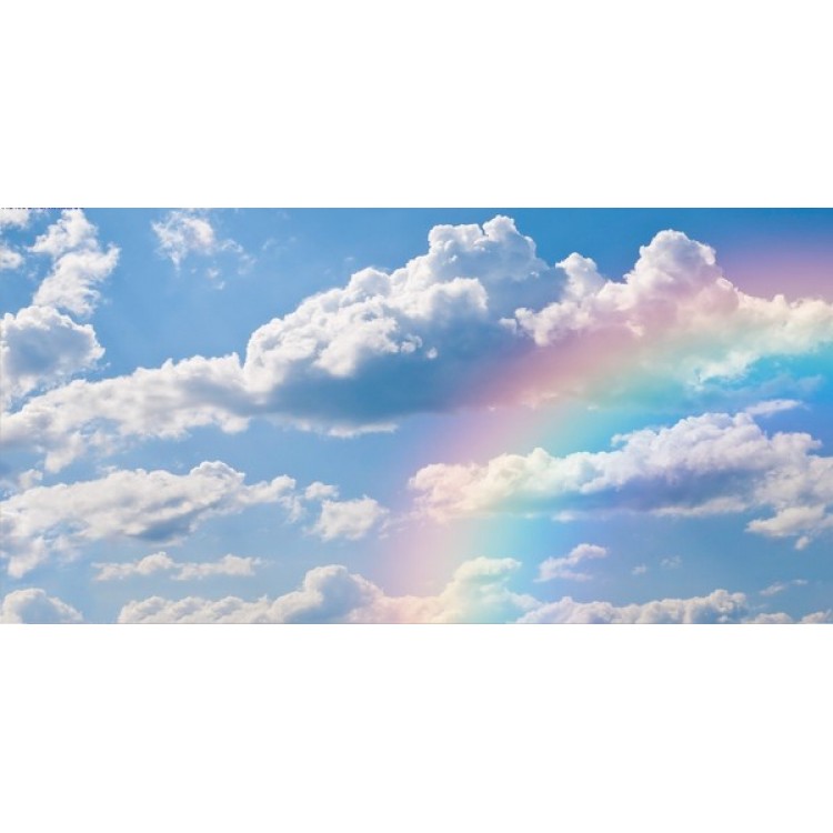 LPO1643 Rainbow in Clouds No.1 Photo License Plate