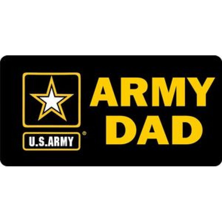 LPO643 Army Dad Photo License Plate
