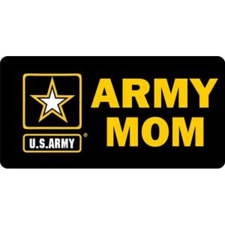 LPO644 Army Mom Photo License Plate