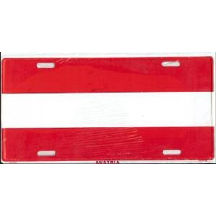 95X-5252 6 x 12 in. Austria Flag License Plate