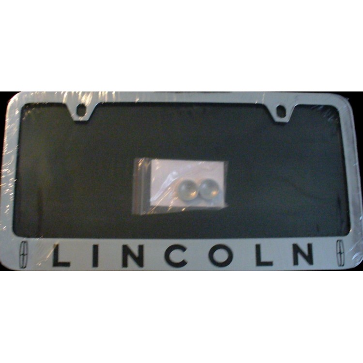 LIA3 6 x 12 in. Lincoln Solid Brass Thin Top No.2 License Plate Frame