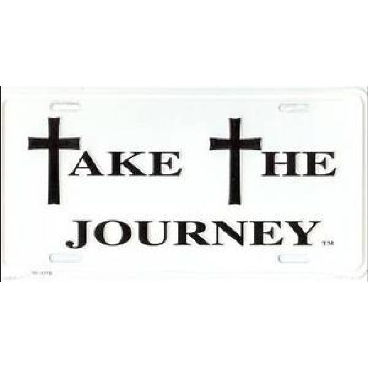 98J-6718 6 x 12 in. Take the Journey License Plate