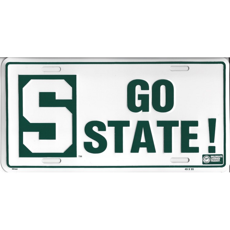 S00360 6 x 12 in. Michigan State Go State License Plate