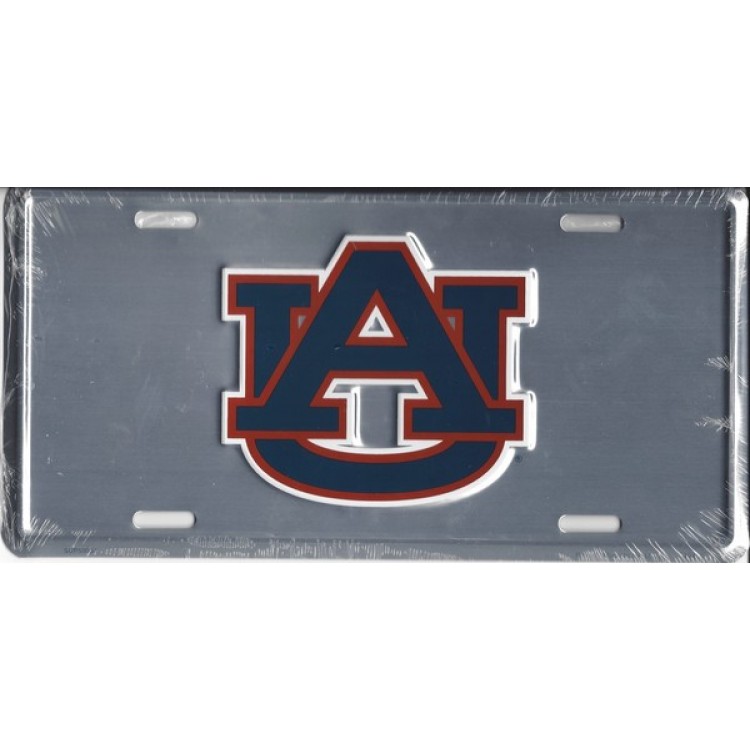 SUP50064 6 x 12 in. Auburn Tigers Anodized License Plate