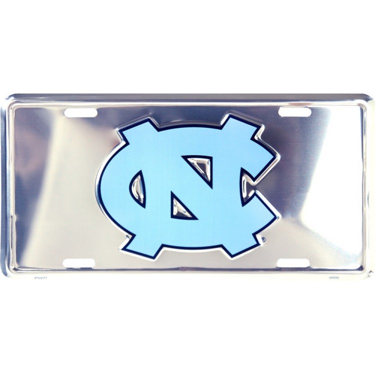 SUP50077 6 x 12 in. North Carolina Tar Heels Anodized License Plate