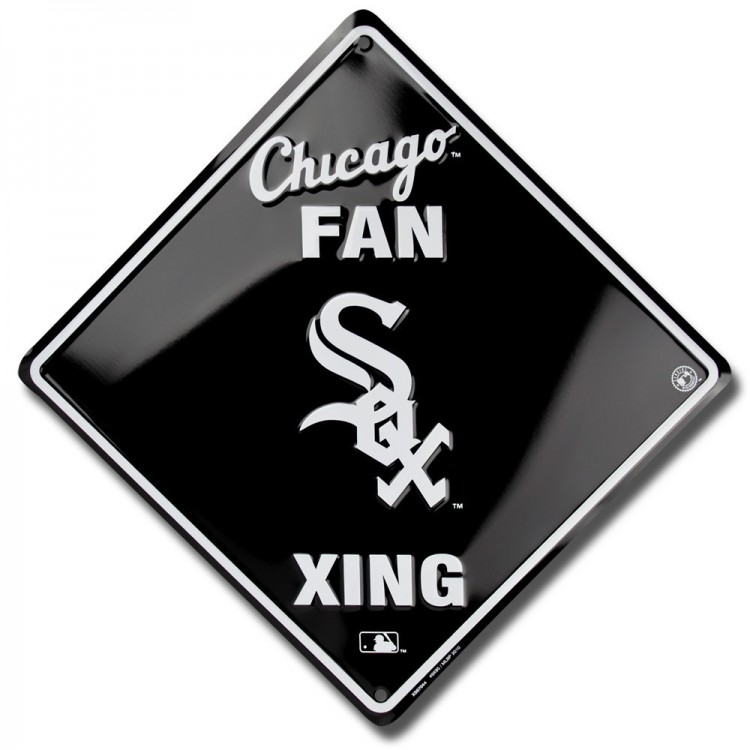 XS67044 12 x 12 in. Chicago White Sox Xing Metal Parking Sign