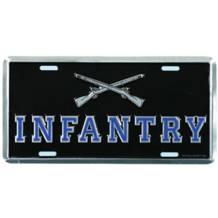LA17 6 x 12 in. Infantry License Plate