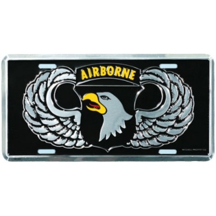 LA36 6 x 12 in. 101st Airborne Wings License Plate