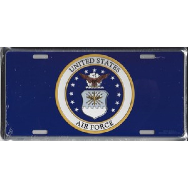 LAF02 6 x 12 in. U.S. Air Force Insignia License Plate