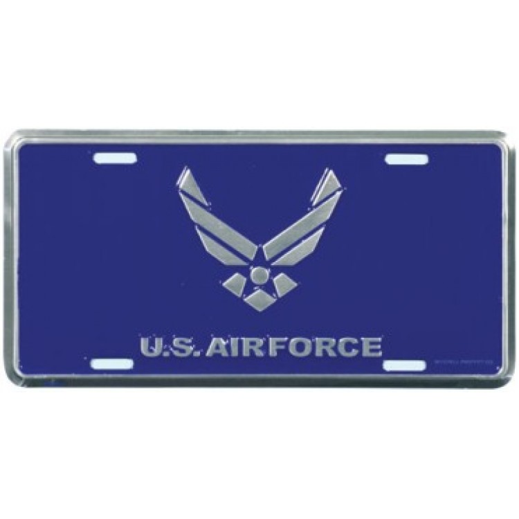 LAF28 6 x 12 in. New Air Force Emblem License Plate