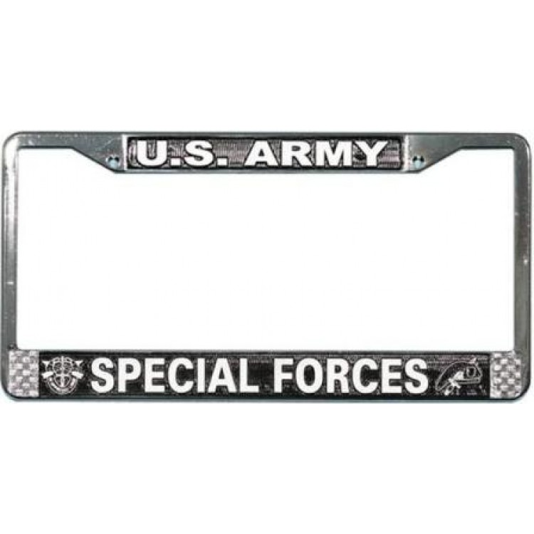 LFA10 6 x 12 in. U.S. Army Special Forces License Plate Frame, Free Screw Caps