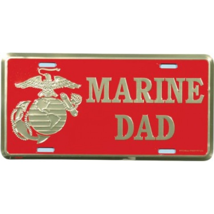 LM29 6 x 12 in. U.S. Marine Dad License Plate