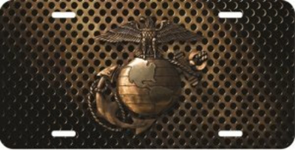 6 x 12 in. U.S. Marines New Logo License Plate