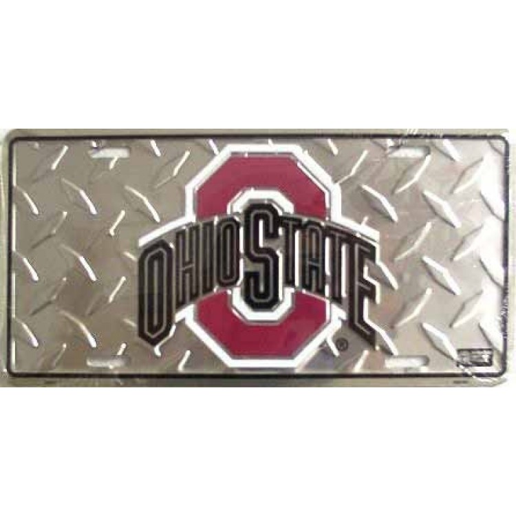 SA2644 6 x 12 in. Ohio State Buckeyes Diamond License Plate