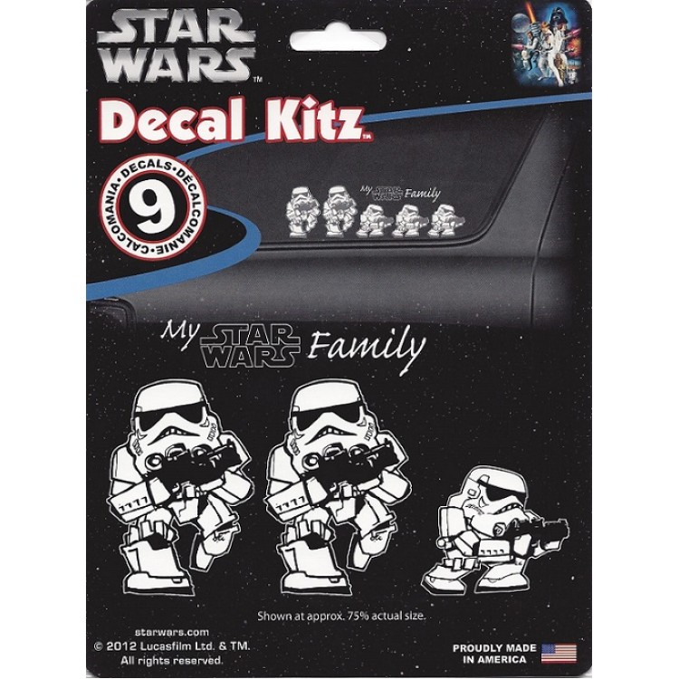 Picture of 212 Main C5399 2.25 in. Star Wars Storm Trooper Family Decal Set