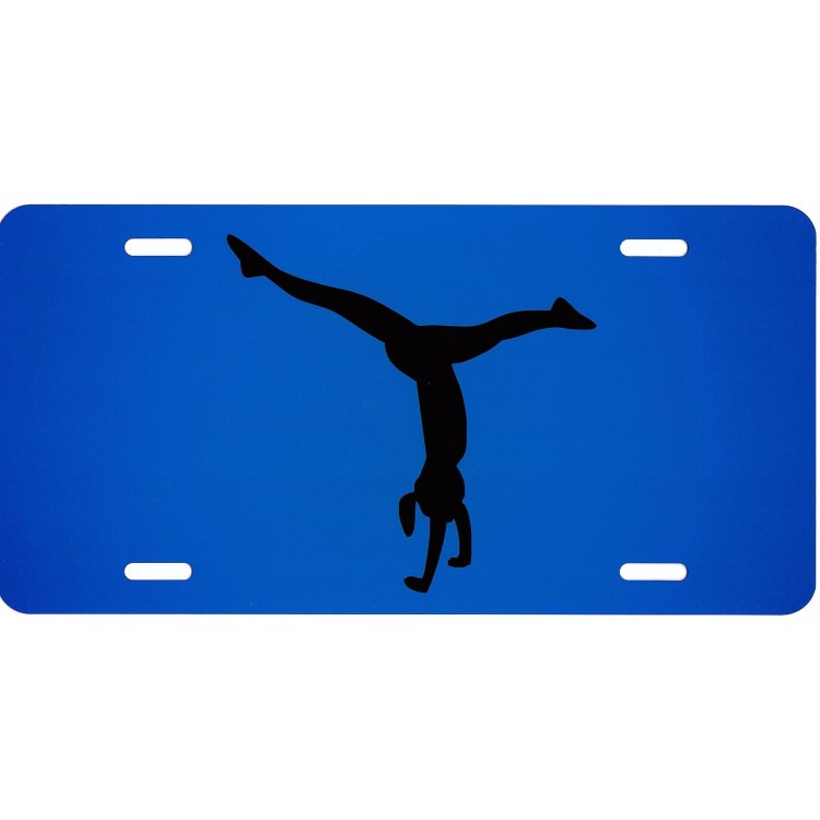 Gymnast Hand Stand No.2 Centered Photo License Plate