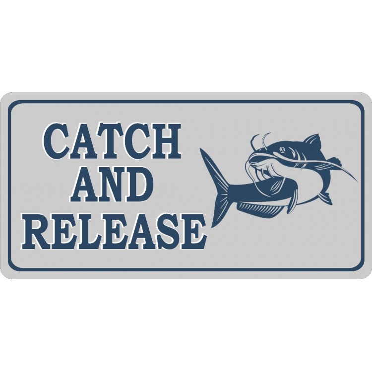 LPO4308 6 x 12 in. Catch & Release Photo License Plate