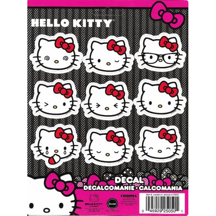 Picture of 212 Main CG25050 1.5 in. Hello Kitty Emoji Stick Onz Decal Set