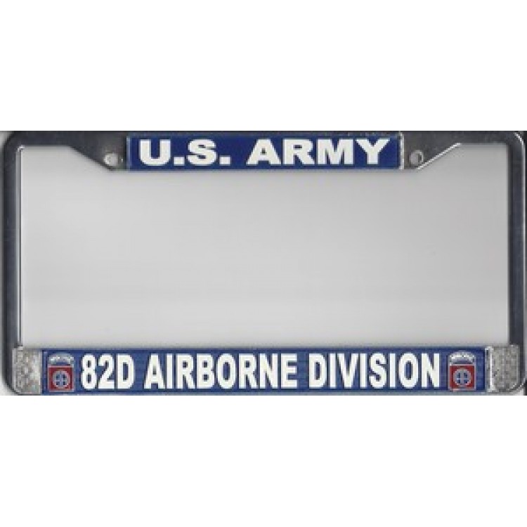 LFA09 6 x 12 in. U.S. Army 82D Airborne Division License Plate Frame