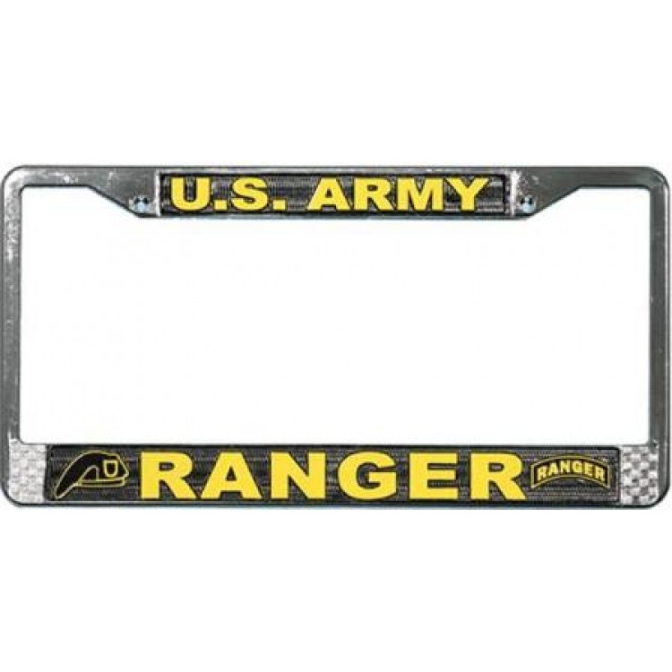 LFA11 6 x 12 in. U.S. Army Ranger License Plate Frame, Free Screw Caps