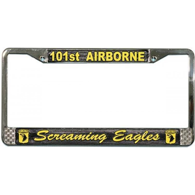 LFA12 U.S. Army 101 Airborne Screaming Eagles License Plate Frame