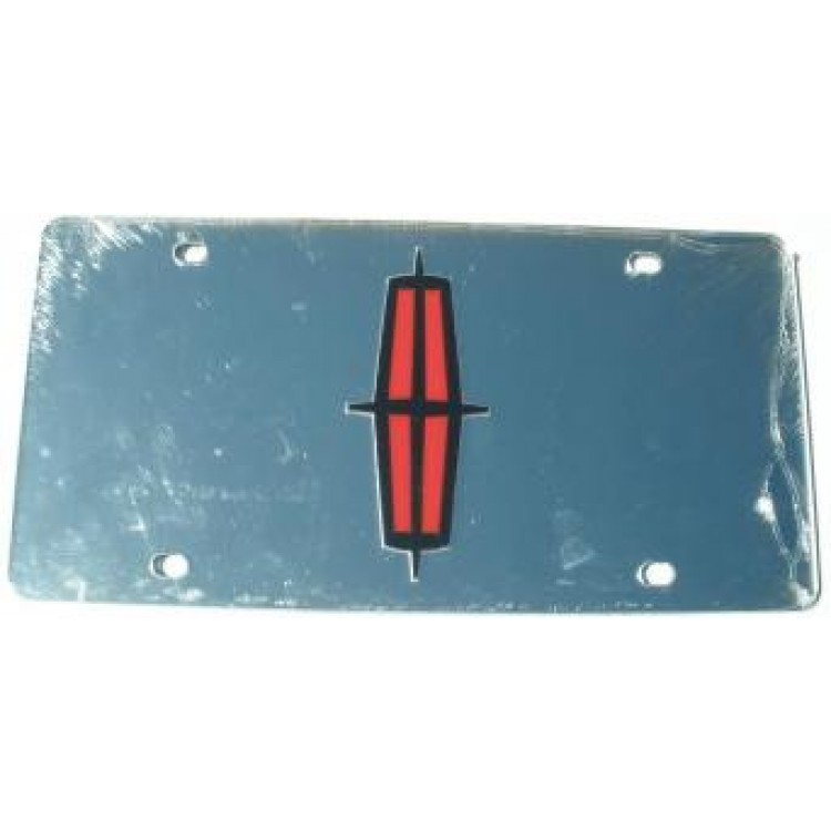 6 x 12 in. Lincoln Silver Laser Cut License Plate