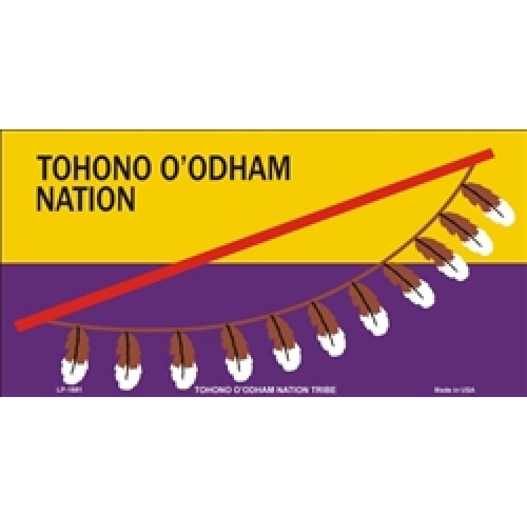 LP-1881 6 x 12 in. Tohono Oodham Nation Flag License Plate -  212 Main