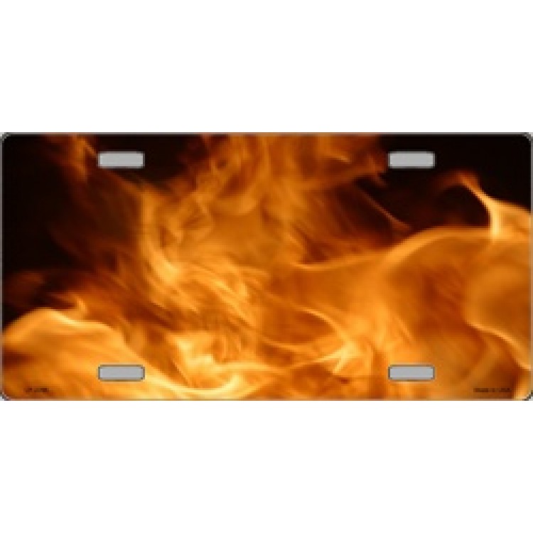 LP-2266 6 x 12 in. Real Flames License Plate
