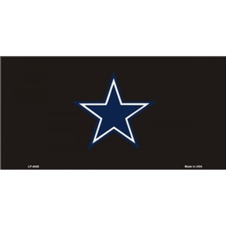 LP-4048 6 x 12 in. Country Star on Black License Plate