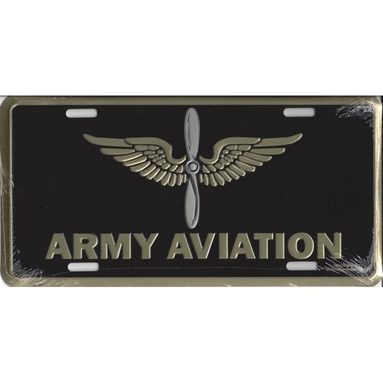 LA18-2 6 x 12 in. Army Aviation License Plate