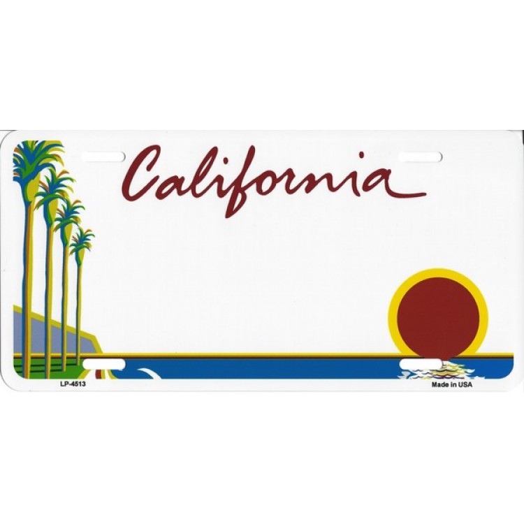 LP-4513 6 x 12 in. California License Plate