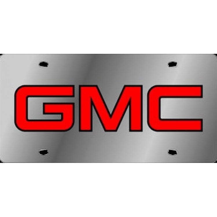 GMC Stainless Steel License Plate