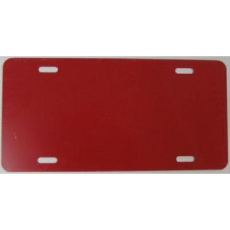 Picture of 212 Main 040RED 6 x 12 in. 0.040 Blank Glossy Red Aluminium License Plate for Auto or Truck