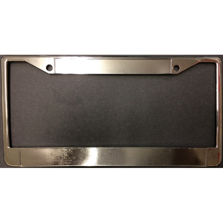 FSSI-100C Zinc Alloy Chrome Blank Double Panel License Plate Frame