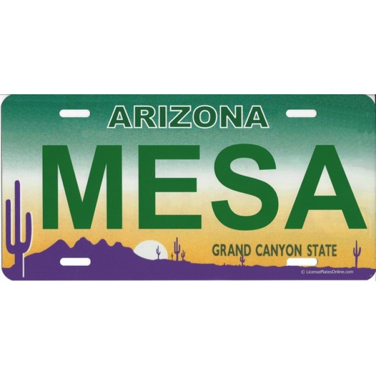 LPO1032 Arizona Mesa Photo License Plate