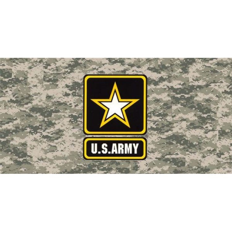 LPO1135 Army Digital Camo Photo License Plate